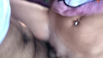 Amatőr kezdő pár az erdőben baszik Thumb